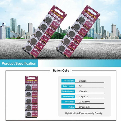 CR2032 Lithium 3V Coin Button Coin Batteries Cell