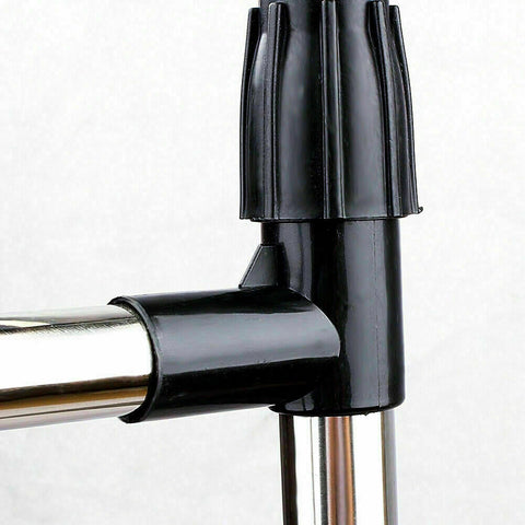 Clothes Rack Double Stainless Shelf Hanger Garment Holder Adjustable Coat