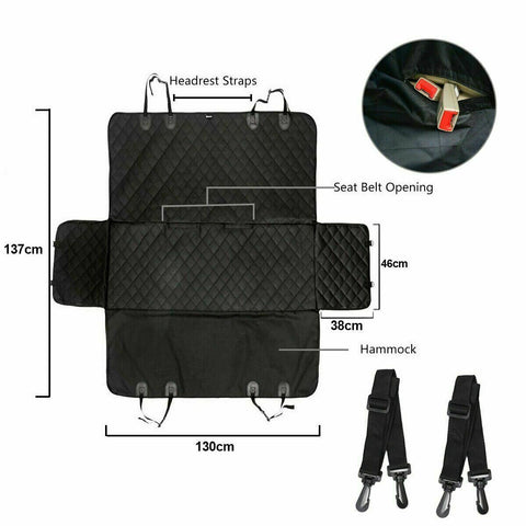 Premium Pet Back Car Seat Cover NonSlip Waterproof Pet Cat Hammock Protector Mat