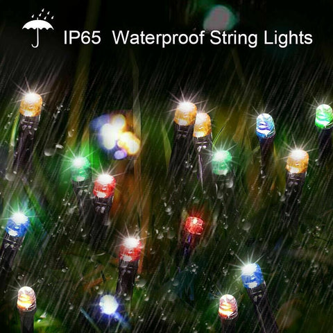 100/200/500 LED Solar Fairy String Lights Outdoor Garden Christmas Party Decor