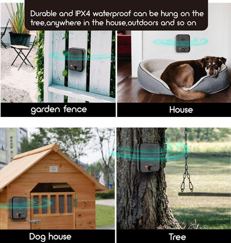 Anti Bark Device Ultrasonic Dogs Barking Control Stop Repeller Outdoor & Indoor