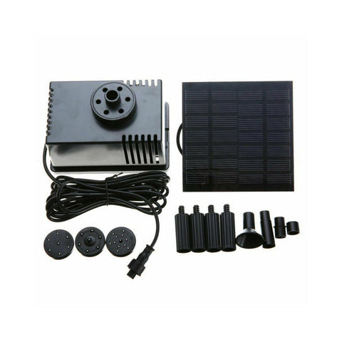 1.5W Solar Powered Water Pump Pond Garden Submersible Fountains w/ Sponge Filter