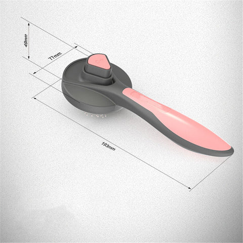 1x Pet Grooming Brush Self Cleaning Automatically Dog Cat Slicker Brush Remove