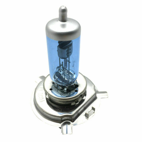 H4 HEADLIGHT GLOBES CAR LIGHT BULBS 100/90W 6000K 12V XENON SUPER WHITE (1 Pair)