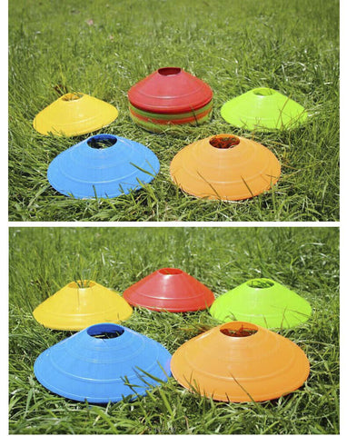 60 Pack Sports Training Discs Markers Cones Soccer Rugby Fitness Exercise