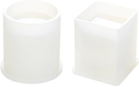 2PCS Silicone Mold Resin Craft Round & Square