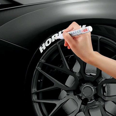 12x White Car Motorcycle Cool Tyre Tire Tread Paint Marking Pen Marker Waterproof