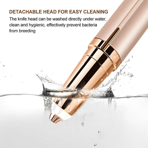 Electric Eyebrow Trimmer Finishing Touch Flawless Brows Hair Remover LED Light