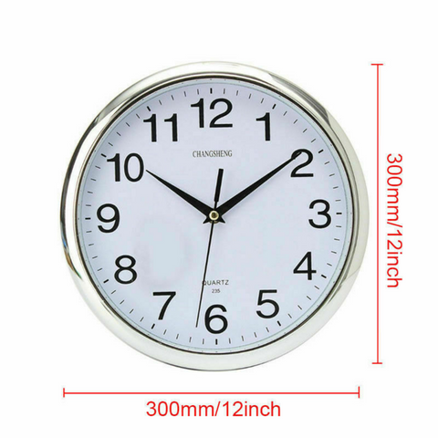 Quartz Wall Clock Round Square Wall Clock Silent Non-Ticking Battery Operated