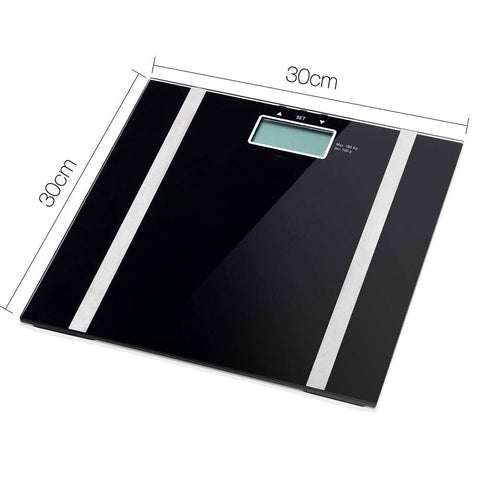 Digital Electronic Scale Body Fat LCD Bathroom Gym Weight Water White or Black