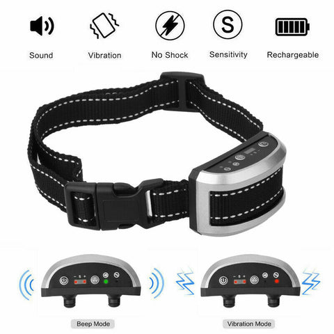 2019 Anti Bark Dog Training Collar Stop Barking Rechargeable Auto Collars OZ