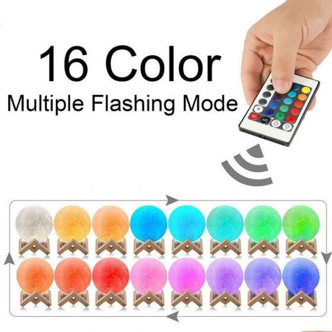 3D Moon LED Light