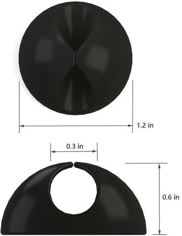 6 PCS Cable Clips Management Holder Cord Wire Line Organizer Self-Adhesive AU