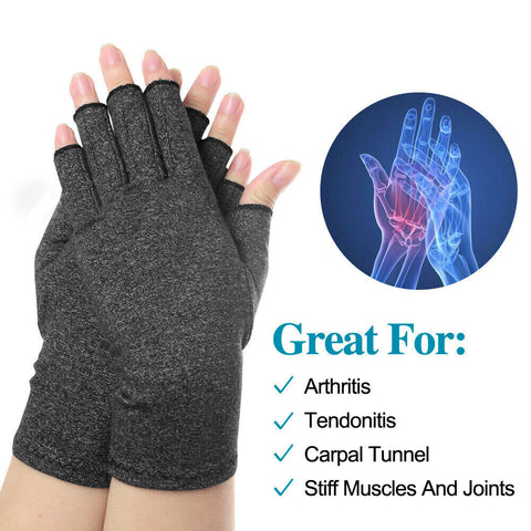 Compression Joint Finger Pain Arthritis Gloves Relief Hand Wrist Support Brace