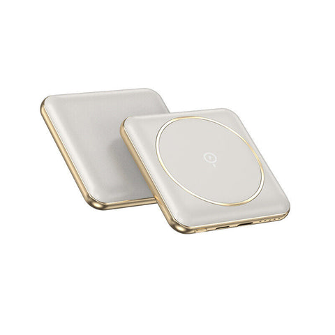 Slim Portable Mini Qi Charger Magnetic Wireless Power Bank 10000mAh NEW
