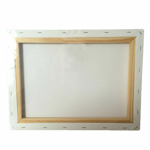 5x Blank Painting Canvas Artist Stretched Canvases White Art Oil Acrylic Paint