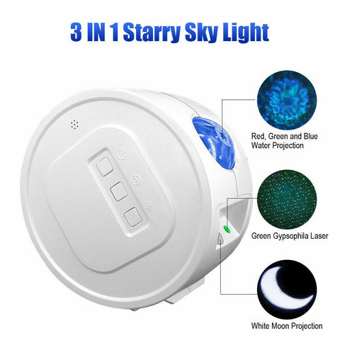 LED Star Night Light Projector Galaxy Starry Ocean Star Sky Party Lamp