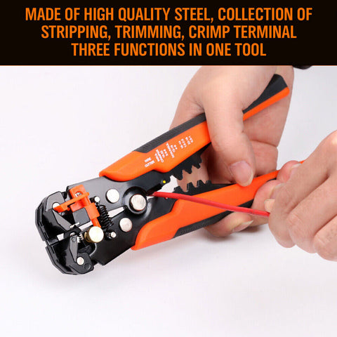Automatic Wire Cutter Stripper Pliers Electrical Cable Crimper Terminal Tool