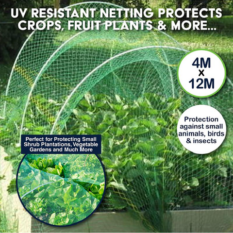 12M Jumbo Netting Anti Bird Garden Gardening Net Mesh Pond Protect Cover