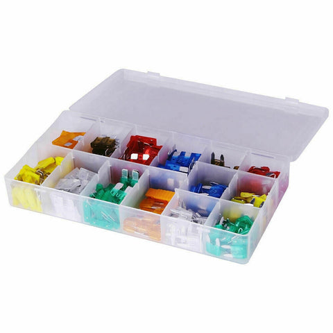 220pcs Assorted Mini Fuse Blade Fuses Set Auto Car Truck Assortment Kits ATM APM