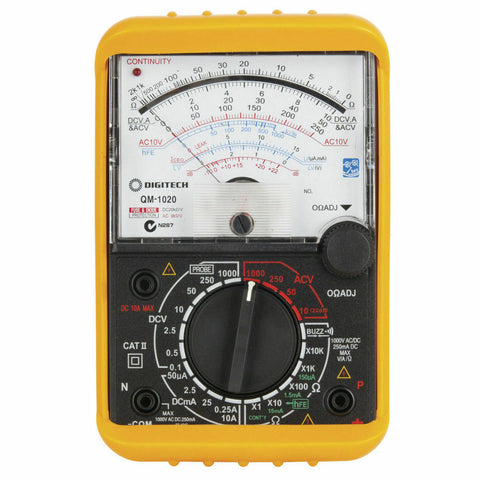 Digitech Digital Analogue Movement Multimeter Ave/RMS AVE 10M QM1020