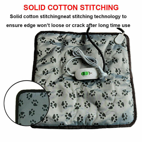 Waterproof Pet Electric Heat Heated Heater Pad Mat Heating Blanket Dog Cat
