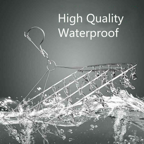 40/52/55 Pegs Stainless Steel Laundry Sock Underwear Clothes Dryer Rack Hanger