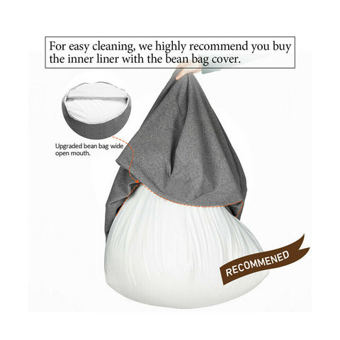 Extra Large Bean Bag Chairs Couch Sofa Cover Indoor Lazy Lounger