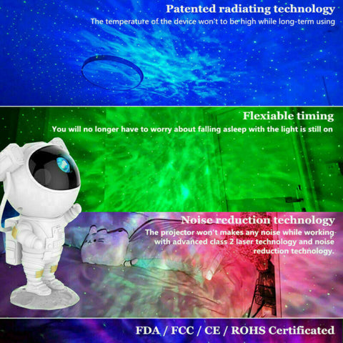 LED Astronaut Projector Light USB Starry Night Light Bedside Table Lamps 2022