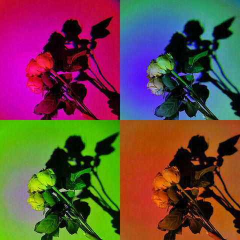 16Colors Rainbow Sunset Projection Lamp LED Modern Romantic Remote Control Light