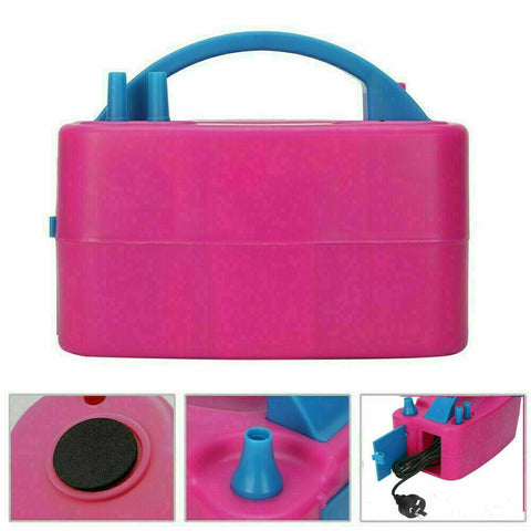 Electric Balloon Pump Inflator 600W Power 2 Nozzles Portable