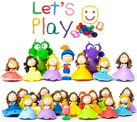 Craft Oven Bake Polymer Clay Modelling Moulding 83PCS Fimo Block DIY Toy Gift