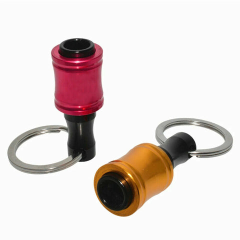 Hex Shank Screwdriver Bit Holder Extension Bar Tough Keychain Driver Keyring 6Pc