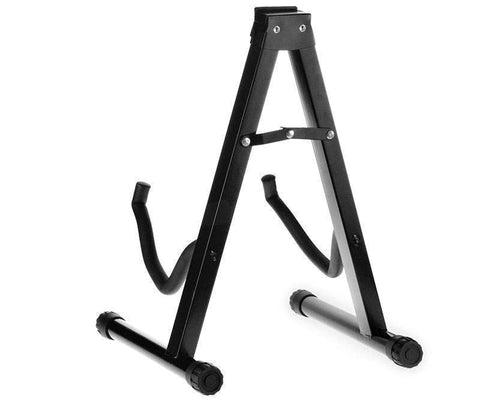 Folding Guitar Stand Floor Rack Electric Acoustic Bass Gig Holder AU