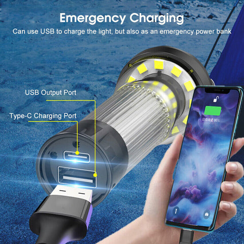 USB Rechargeable Lanterns Portable Hanging Lamp Camping Lights Mini Tent Light