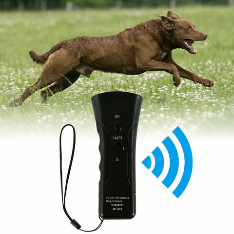 Free 9V Battery + Anti Bark Device Ultrasonic Dog Barking Control Trainer