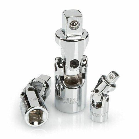 7Pcs Joint Impact Socket & Adapter Set,1/4" 3/8" 1/2" Impact Socket Universal