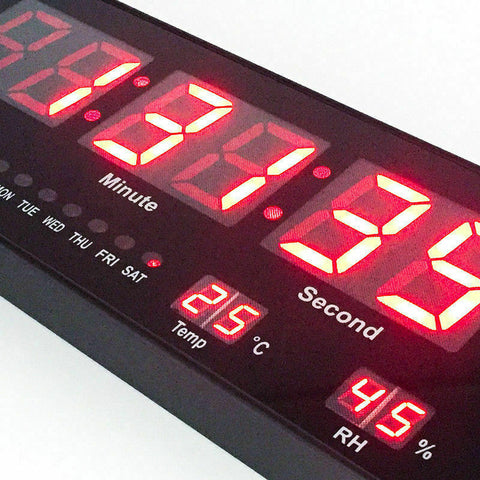Digital Large Big Jumbo LED Wall Desk Alarm Clock With Calendar Temperature AU