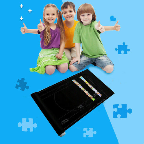 1500 PCS Jigsaw Puzzle Roll Mat Puzzle Storage Saver Pad Toys with Inflator Tool