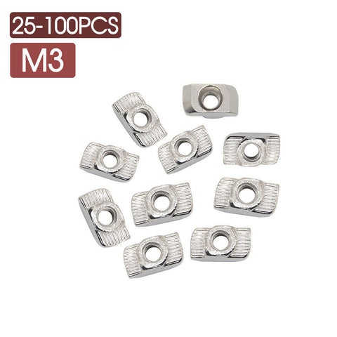 M3 M4 M5 Drop in 2020 T-slot For Aluminium Profile Extrusion 3D Print