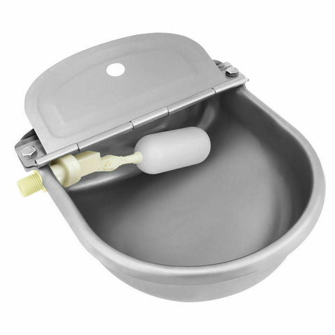 Stainless Water Trough Bowl Automatic Drinking For Dog Horse Chicken Auto Fill