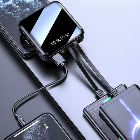 Portable 10000mAh Power Bank Mini USB Pack LED Battery Charger For Mobile Phone