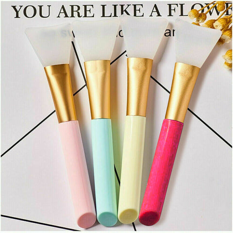 4x Pack Facial Mask Silicone Brush Applicator Face Mask Tool Soft Cosmetic Tool