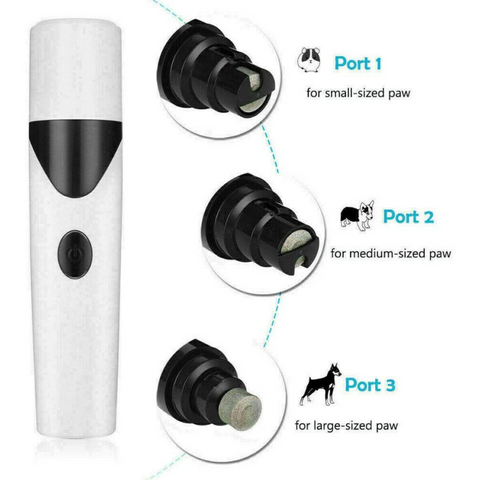 Electric Pet Nail Clippers Nail File Cat Claw Grooming Nail Grinder Trimmer Kit