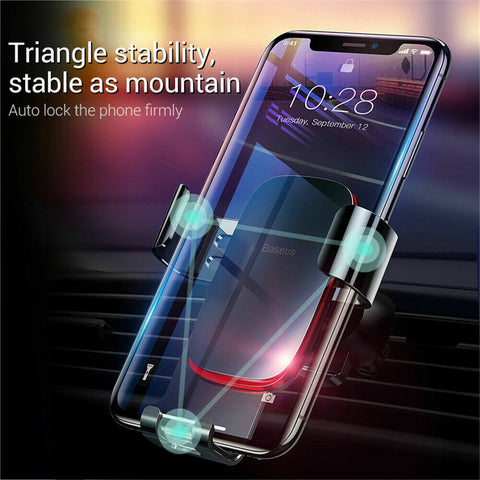 Baseus Universal Phone Gravity CD Slot Air Vent Car Holder Stand Mount Clip AU