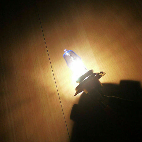 H4 HEADLIGHT GLOBES CAR LIGHT BULBS 100/90W 6000K 12V XENON SUPER WHITE (1 Pair)