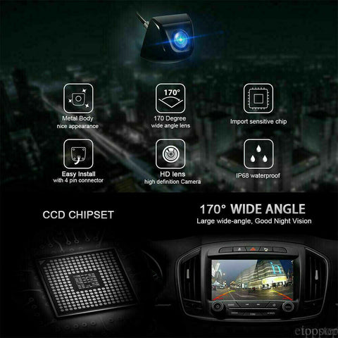 Waterproof HD 170° Car Reverse Backup Night Vision Camera Rear View Parking Cam