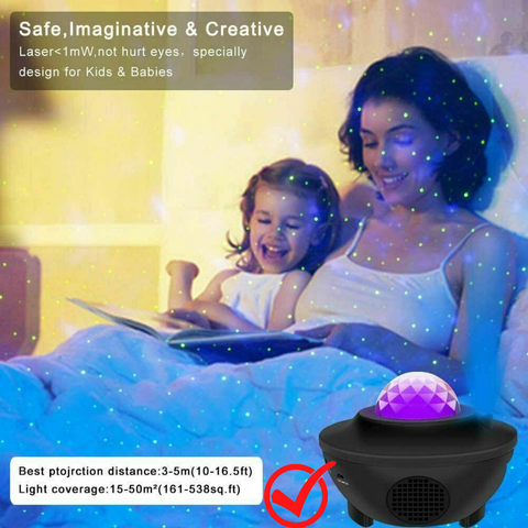 LED Galaxy Starry Night Light Projector Ocean Star Sky Kids Baby Room Lamp