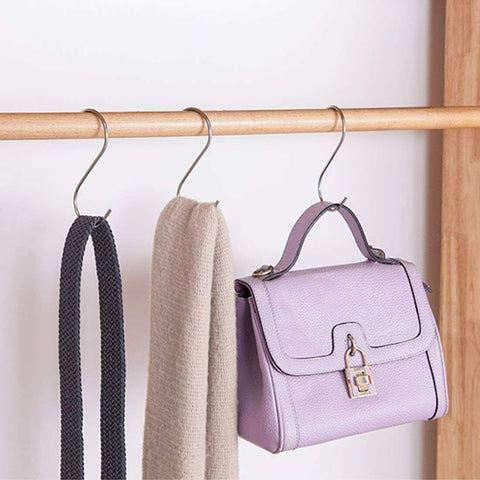 25x S Shape Hooks Kitchen Hanger Rack Clothes Hanging Holders