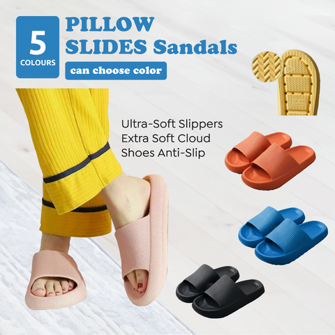 Ultra-Soft Anti-Slip PILLOW SLIDES Sandals Slippers Extra Soft Cloud Shoes AU